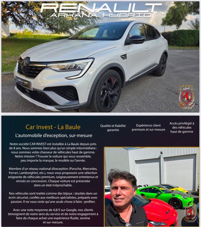 Renault Arkana sr hybride Gris Clair de 2021
