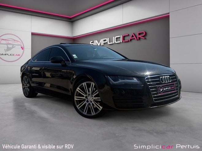 Audi A7 Sportback V6 3.0 TDI 245 Quattro Avus S  Noir de 2011