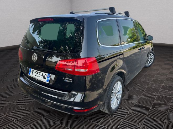 Volkswagen Sharan 2.0 TDI 170 cv Carat BlueMotion DSG Noir de 2011