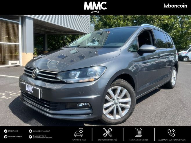 Volkswagen Touran 1.6 TDI 115CH CONFORTLINE BUSINESS 7 PLA Gris de 2019
