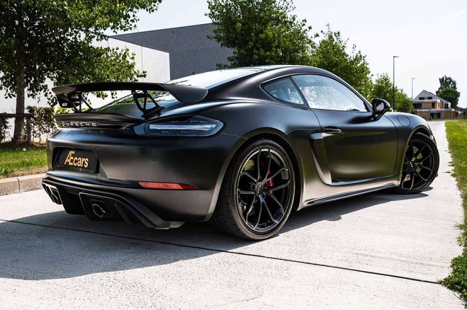 Porsche 718 CAYMAN GT4 CLUBSPORT ONLY 6.000 KM 1 OWN Noir de 