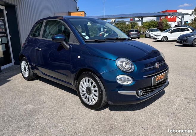 Fiat 500 1.0 70ch BSG MHEV HYBRID LOUNGE START-ST Bleu de 2021