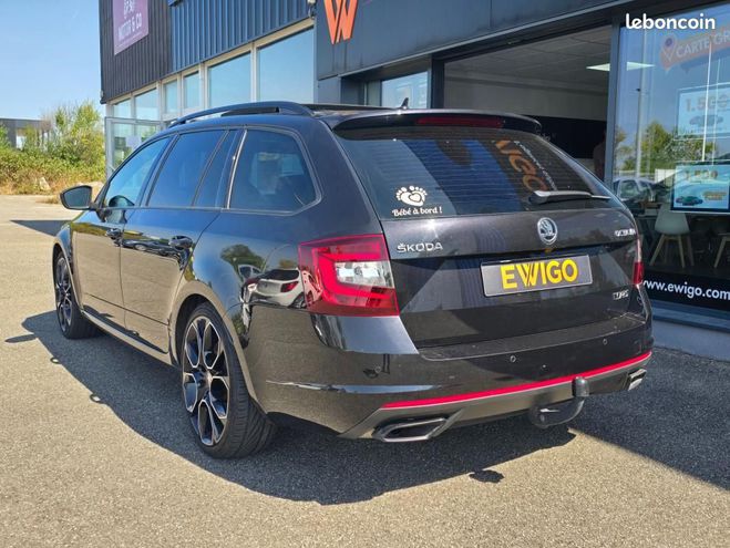 Skoda Octavia RS 2.0 TSI 245ch DSG7 CANTON-DCC-ATTELAG Noir de 2018