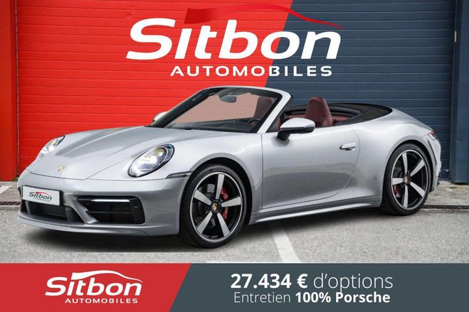 Porsche 911 992 Carrera S Cabriolet 3.0 450 PDK - Bi Argent GT mtallis de 2019