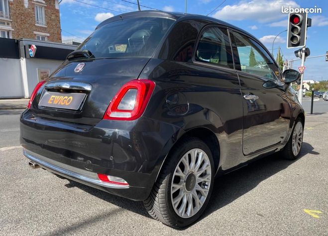 Fiat 500 1.2 70 STAR BVA TOIT PANORAMIQUE Noir de 2020