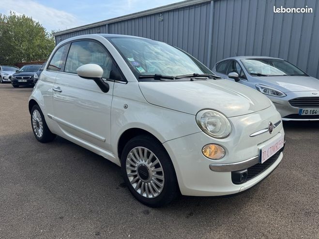Fiat 500 1.2 69 CH Lounge Blanc de 2013
