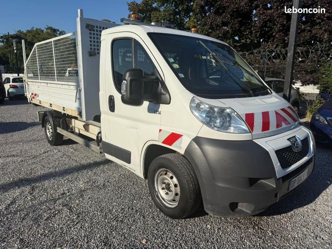 Peugeot Boxer CHASSIS CABINE 2.2 HDI 130 benne ampirol Blanc de 2015