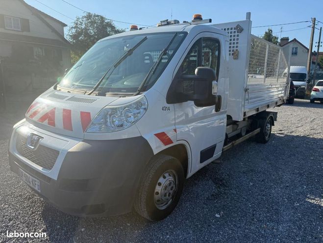 Peugeot Boxer CHASSIS CABINE 2.2 HDI 130 benne ampirol Blanc de 2015