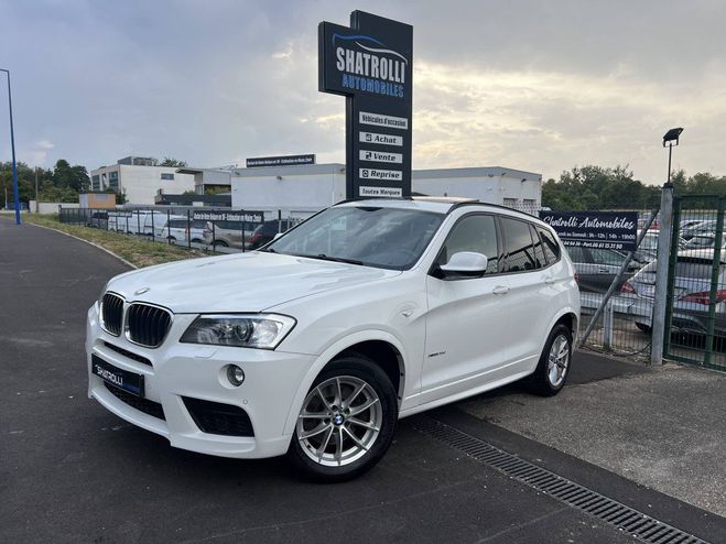 BMW X3 II (F25) S Drive 20dA 184ch BVA ToitPano BLANC de 2012