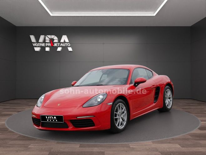 Porsche Cayman 718 2.0 | 299 ch | Bote manuelle | Cuir Rouge de 2018