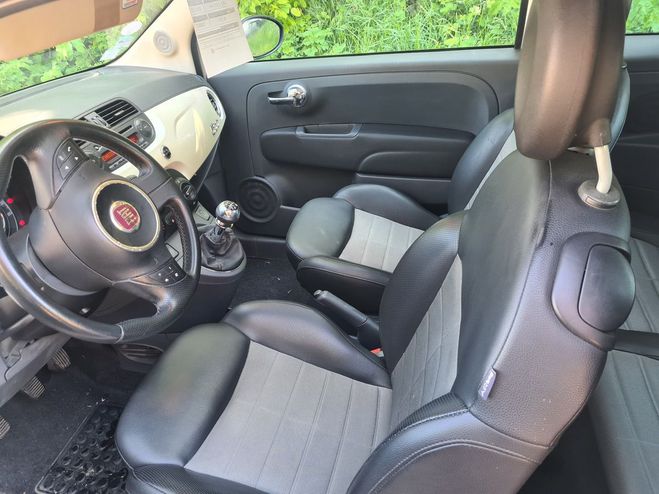 Fiat 500 1.2 69 LOUNG  S/S 4 CHEVAUX 4490E Blanc de 2010