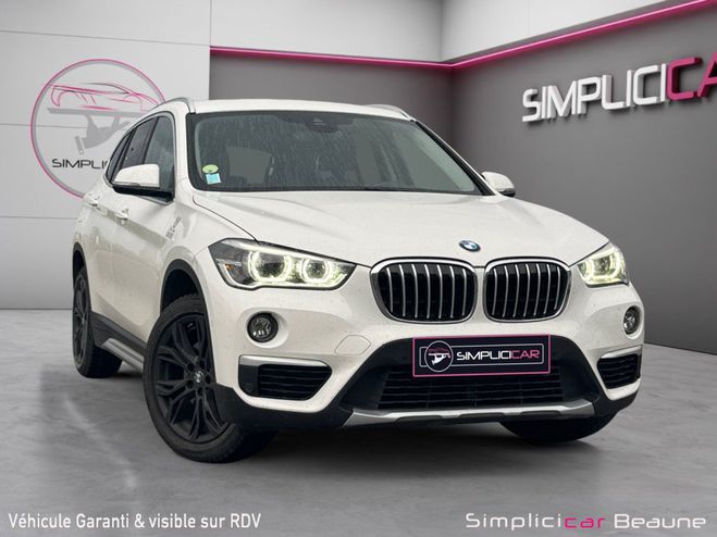 BMW X1 F48 sDrive 18d 150 ch BVA8 xLine suivi g Blanc de 2016