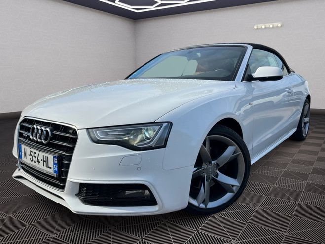 Audi A5 CABRIOLET 2.0 TDI Quattro 177 cv S-LINE Blanc de 2014