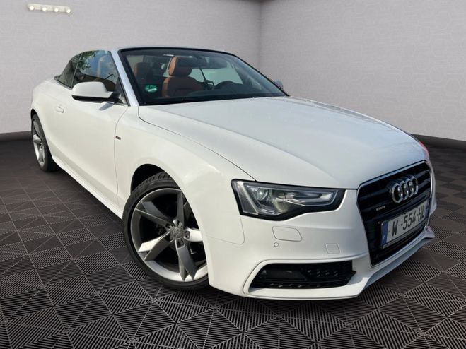 Audi A5 CABRIOLET 2.0 TDI Quattro 177 cv S-LINE Blanc de 2014