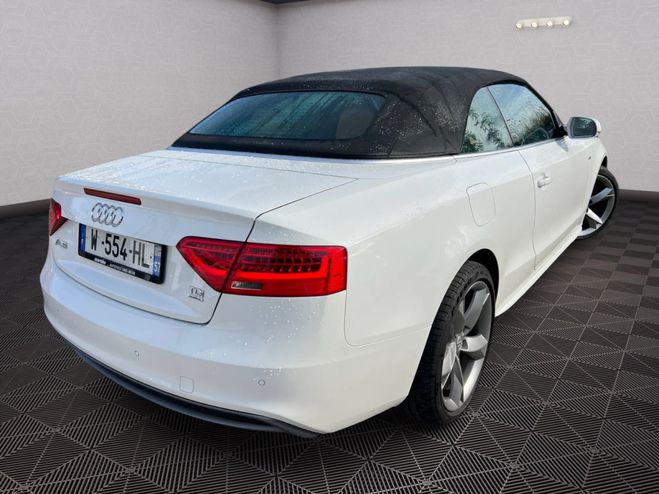 Audi A5 CABRIOLET 2.0 TDI Quattro 177 cv S-LINE Blanc de 2014