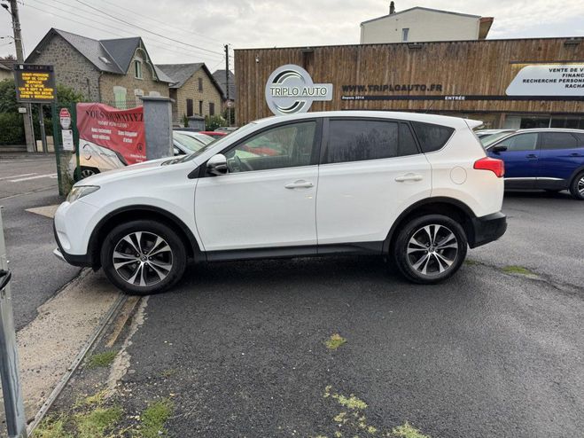 Toyota RAV 4 4 124 D-4D FAP Clim   Camera AR BLANC de 2015