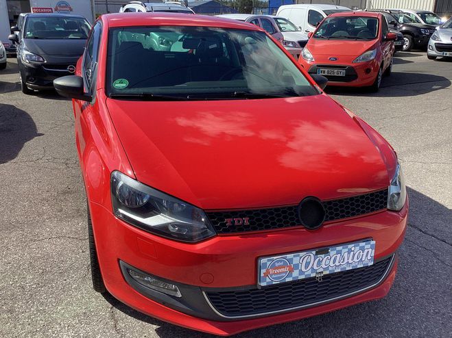 Volkswagen Polo 1.6 TDI Higline Rouge de 2011