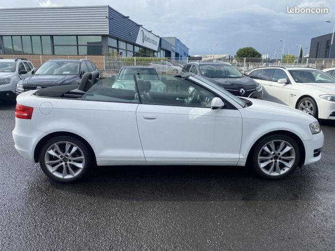 Audi A3 CABRIOLET 2.0 TDI 140CH DPF START-STOP A Blanc de 2011