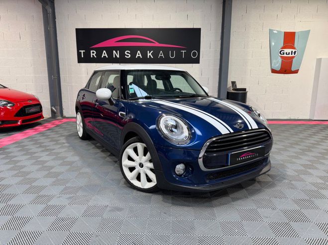 Mini One HATCH 5 PORTES Cooper D 116 ch BVA7 Fini Bleu Bleu / Toit Blanc de 2018