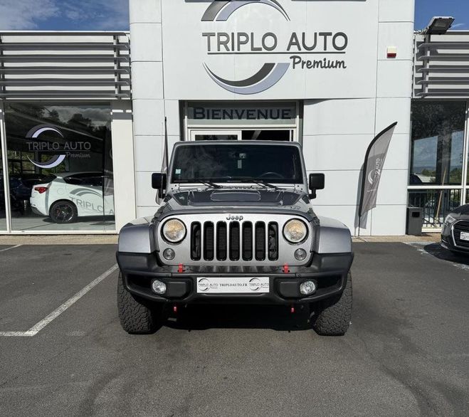 Jeep Wrangler 3.6i - 284 BVA Sahara Gps   Clim GRIS FONCE de 2014