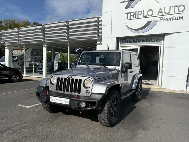 Jeep Wrangler 3.6i - 284 BVA Sahara Gps   Clim GRIS FONCE de 2014