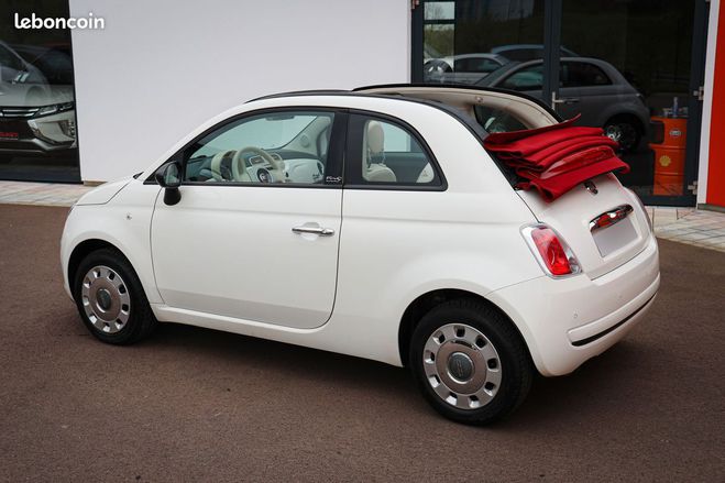Fiat 500 C Cabriolet 1.2 70ch Blanc de 2012