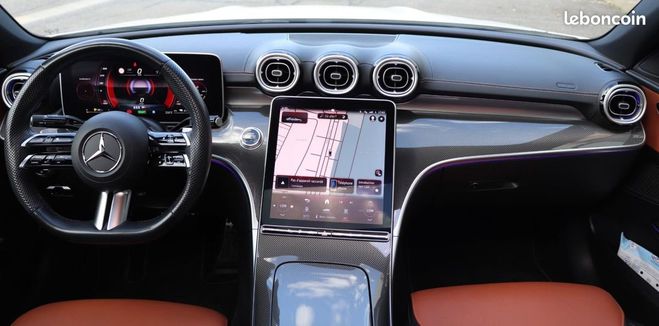 Mercedes Classe C 2.0 300 E HYBRID PHEV 205 ch AMG LINE BV Blanc de 2023