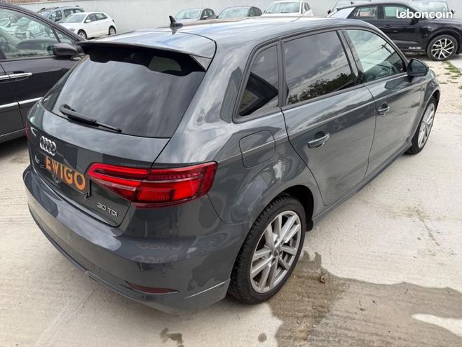 Audi A3 Sportback S-LINE EXT 1.6 TDI 115 ch GRIS Gris de 2020