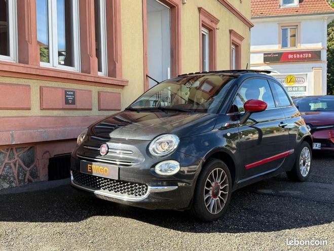 Fiat 500 1.2 70-ROSSO ARMORE-TOIT OUVRANT-RADAR D Noir de 2016