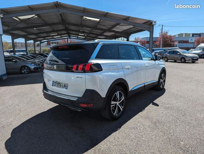 Peugeot 5008 1.5 blue hdi 130 eat8 gt line, toit pano Blanc de 2018
