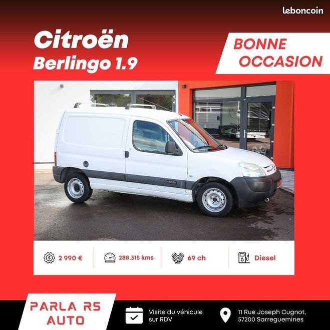 Citroen Berlingo 1.9 69ch Diesel Blanc de 2004