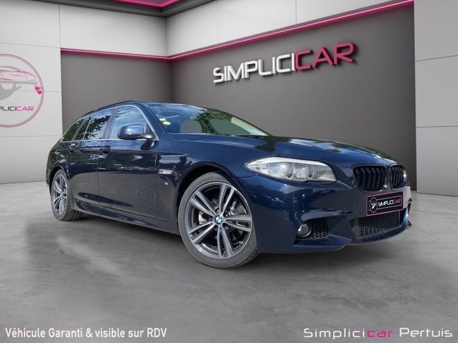 BMW Serie 5 TOURING F11 520d 184ch Sport Design A Bleu de 2010