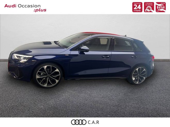 Audi A3 Sportback 35 TFSI Mild Hybrid 150 S tron BLEU NAVARRE METALLISE de 2023