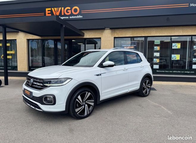 Volkswagen T Cross 1.0 TSI 115CH R-LINE DSG7 BVA Blanc de 2020