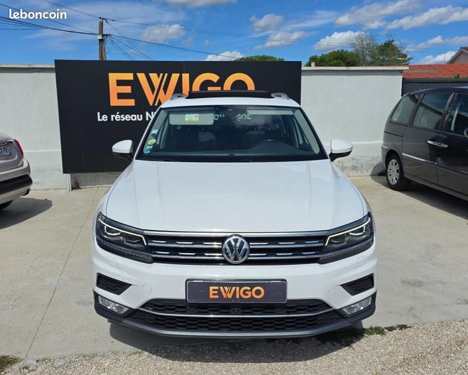Volkswagen Tiguan 2.0 TDI 150CH CARAT 4MOTION DSG7 Blanc de 2017