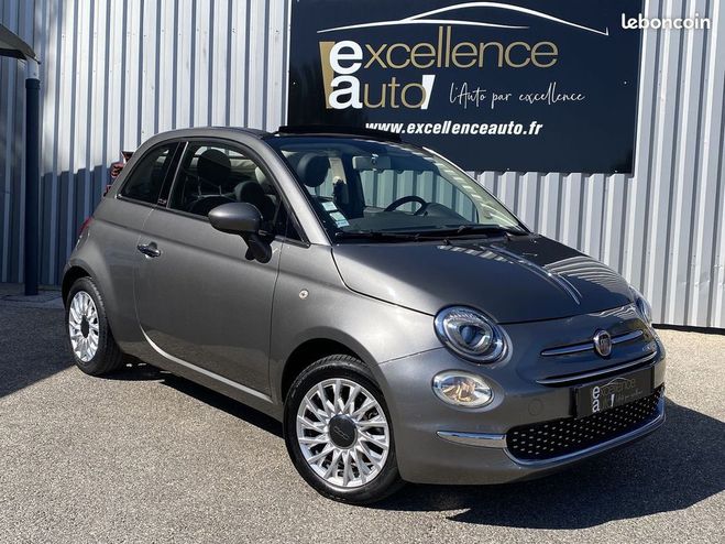 Fiat 500 C 1.2 8V 69CH LOUNGE Gris de 2017