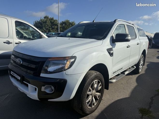 Ford Ranger 3.2 TDCI 200CH DOUBLE CABINE WILDTRAK 4X Blanc de 2015