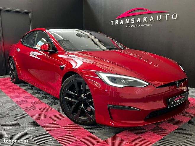 Tesla Model S Tri-Motor PLAID AWD GARANTIE 12-2026 Rouge de 2022