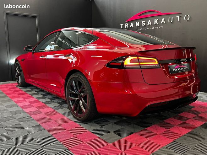 Tesla Model S Tri-Motor PLAID AWD GARANTIE 12-2026 Rouge de 2022