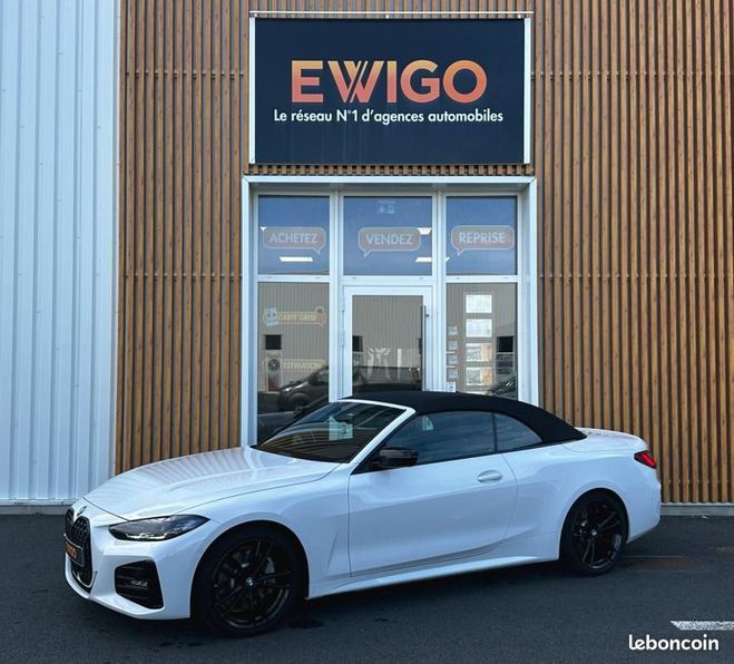 BMW Serie 4 CABRIOLET 3.0 430D 285 Cv M-SPORT BVA Blanc de 2022