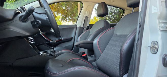 Peugeot 208 BLUEHDI 100CH GT LINE 2019 CUIR GPS CAME blanc nacr de 2019