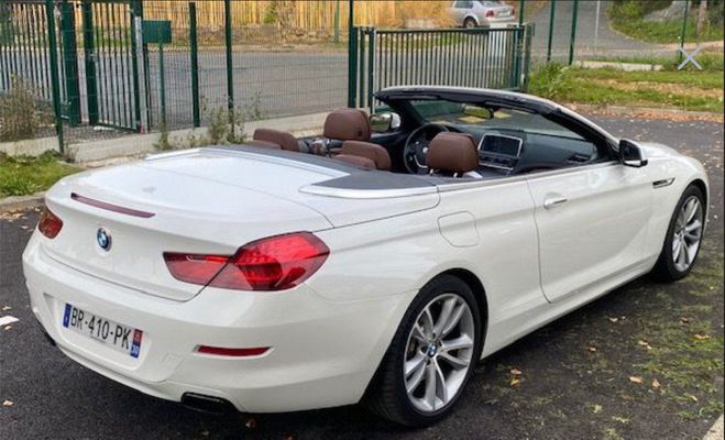 BMW Serie 6 BMW Serie 6 6 CABRIOLET EXCLUSIVE V8 407 CV Blanc de 2011