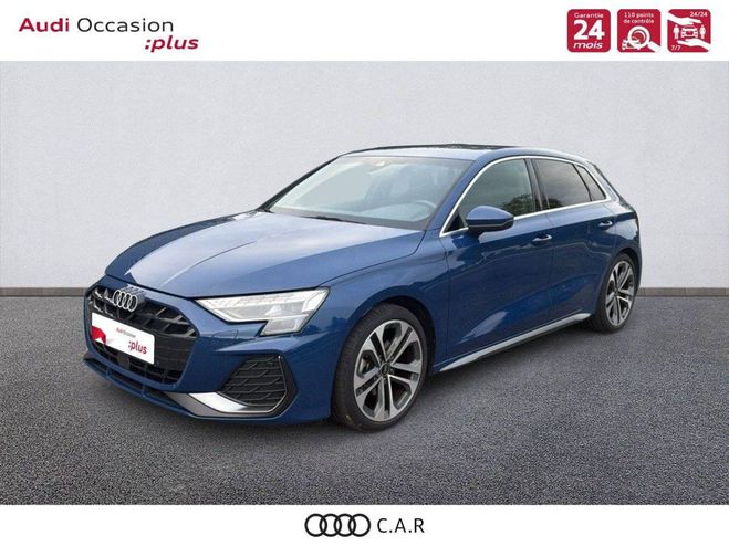 Cliquer pour voir la photo suivante Audi A3 Sportback TFSI Mild Hybrid 150 S tronic Ascari Blue Metallic de 2024
