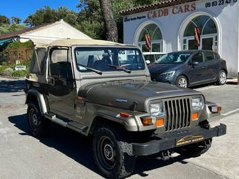  Voir détails -Jeep Wrangler Sahara 2.5i DCOUVRABLE / 2ME MAIN ORIG à Gassin (83)