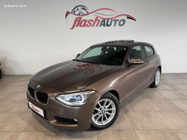 BMW Serie 1 2.0 d 116cv-2014 Marron de 2014