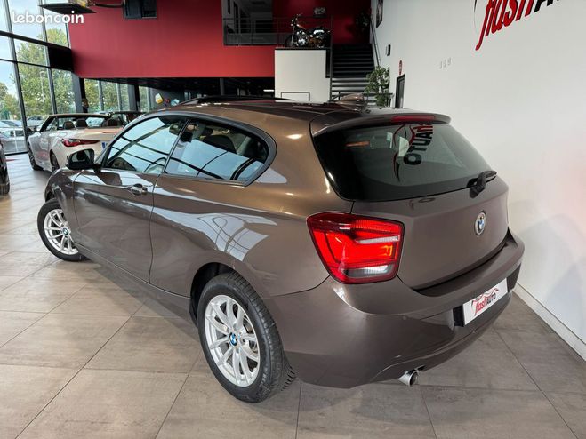 BMW Serie 1 2.0 d 116cv-2014 Marron de 2014