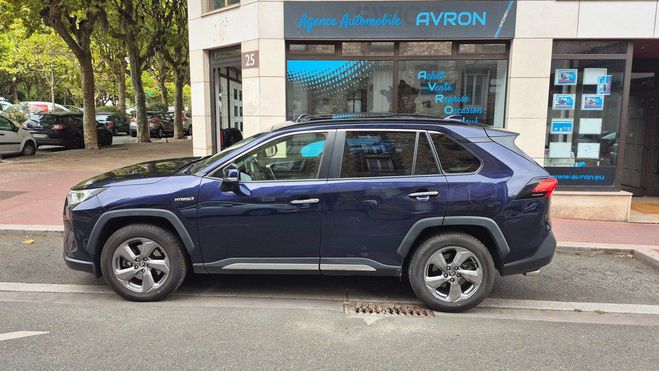 Toyota RAV 4 V 2.5 218 HYBRIDE 2WD LOUNGE Bleu Fonc Mtallis de 2019