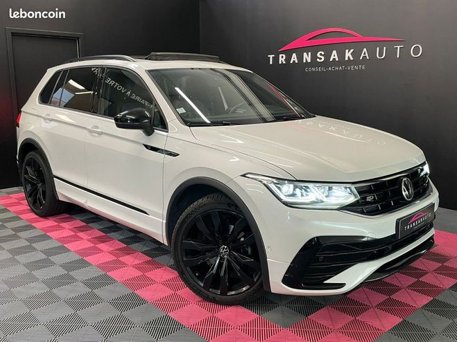 Cliquer pour voir la photo suivante Volkswagen Tiguan 2.0 TDI 150 DSG7 Black R-Line TOIT OUVRA Blanc de 2021