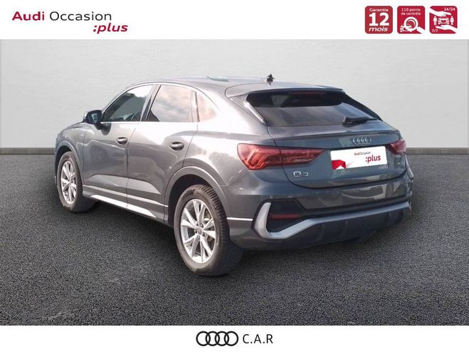 Audi Q3 Sportback 35 TDI 150 ch S tronic 7 S lin Gris de 2020