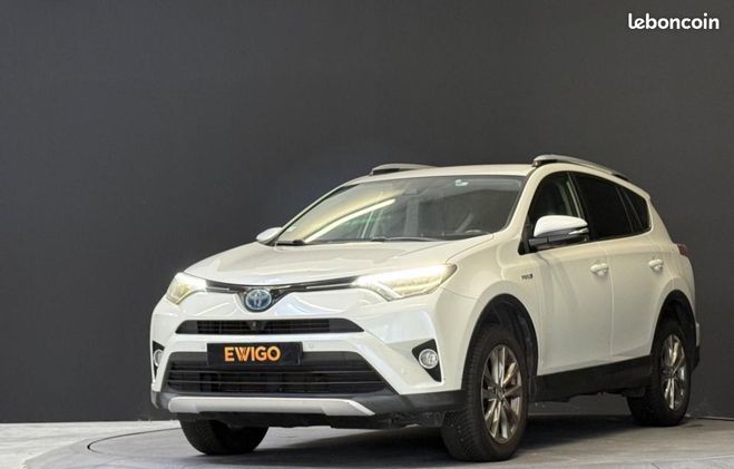 Toyota RAV 4 LOUNGE 2.5 197CH FULL-HYBRID BVA Blanc de 2016